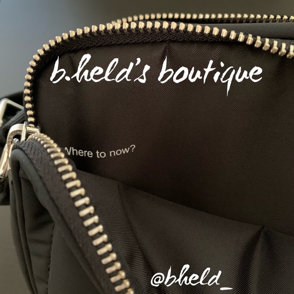 lululemon Crossbody Camera Bag 2L in Black with Silver Zipper Brand New NWT - Picture 15 of 16